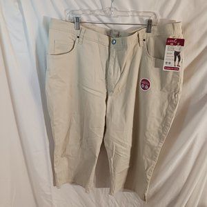 NWT Womens Capris Lee Riders 24W Beige - Oatmeal Color
